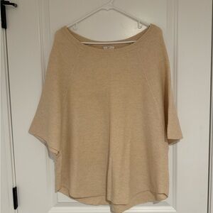 Joie Cream Poncho Sweater